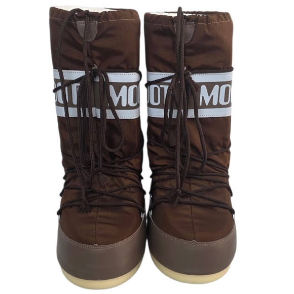 Icon Brown Nylon Boots Moon Shitaki New Without Box US Women 8-9.5 Mens 7-8.5 - Picture 8 of 10